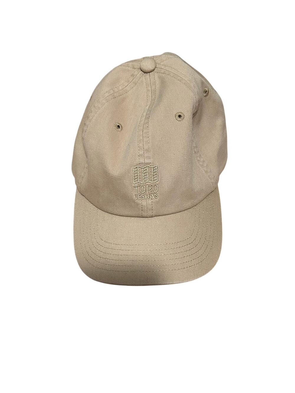 Topo‎ Designs Dirt Ballcap Hat Tan Sahara Adjustable Cotton Strapback Adult OSFM